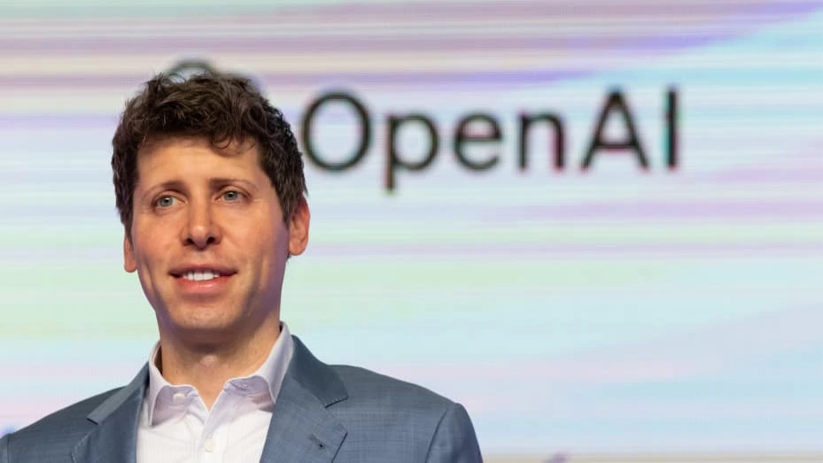 OpenAI founder SamAltman at a conference
